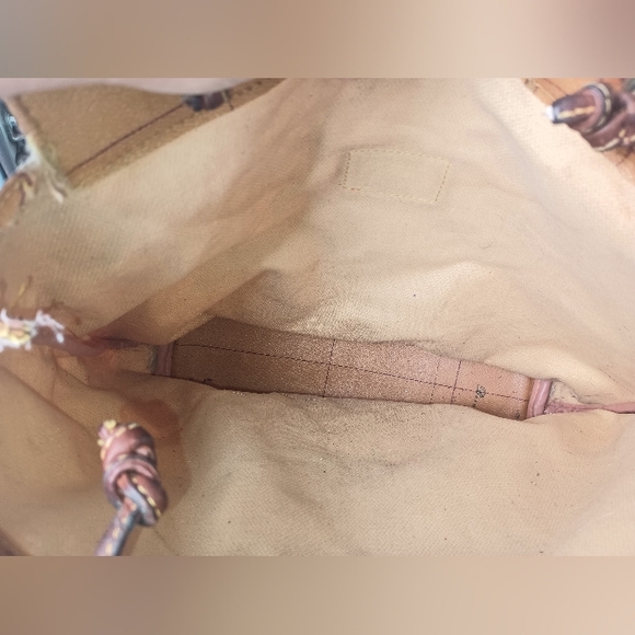 Alviero Martini Leather World Map Tote Bag - Picture 5 of 14